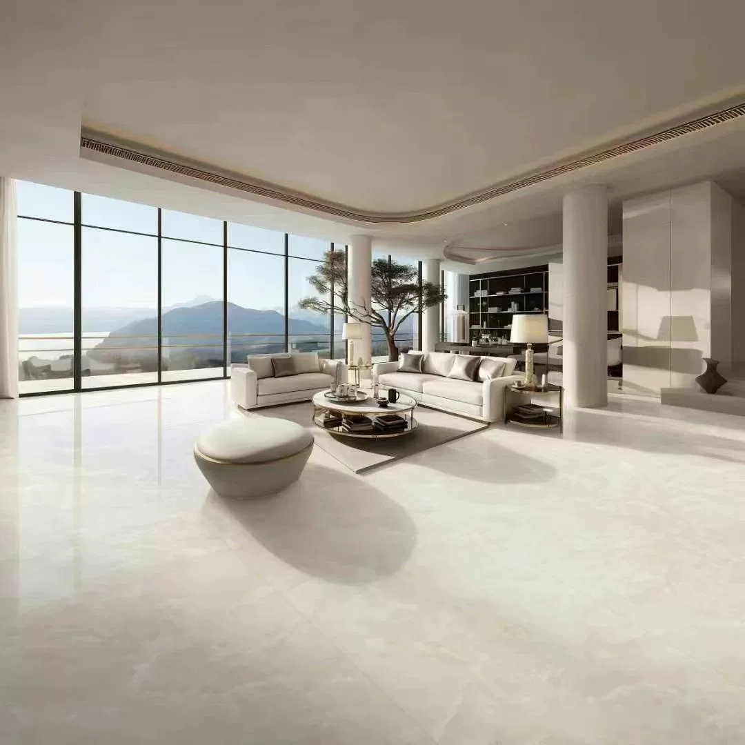 Sintered stone slab marble pattern view 4