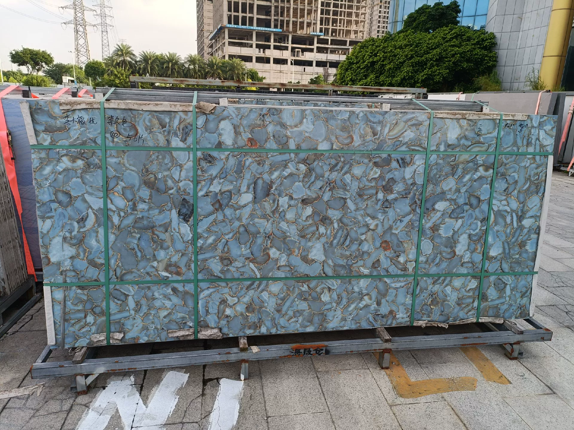 Sintered stone slab 1200x2400mm 9mm stock lot