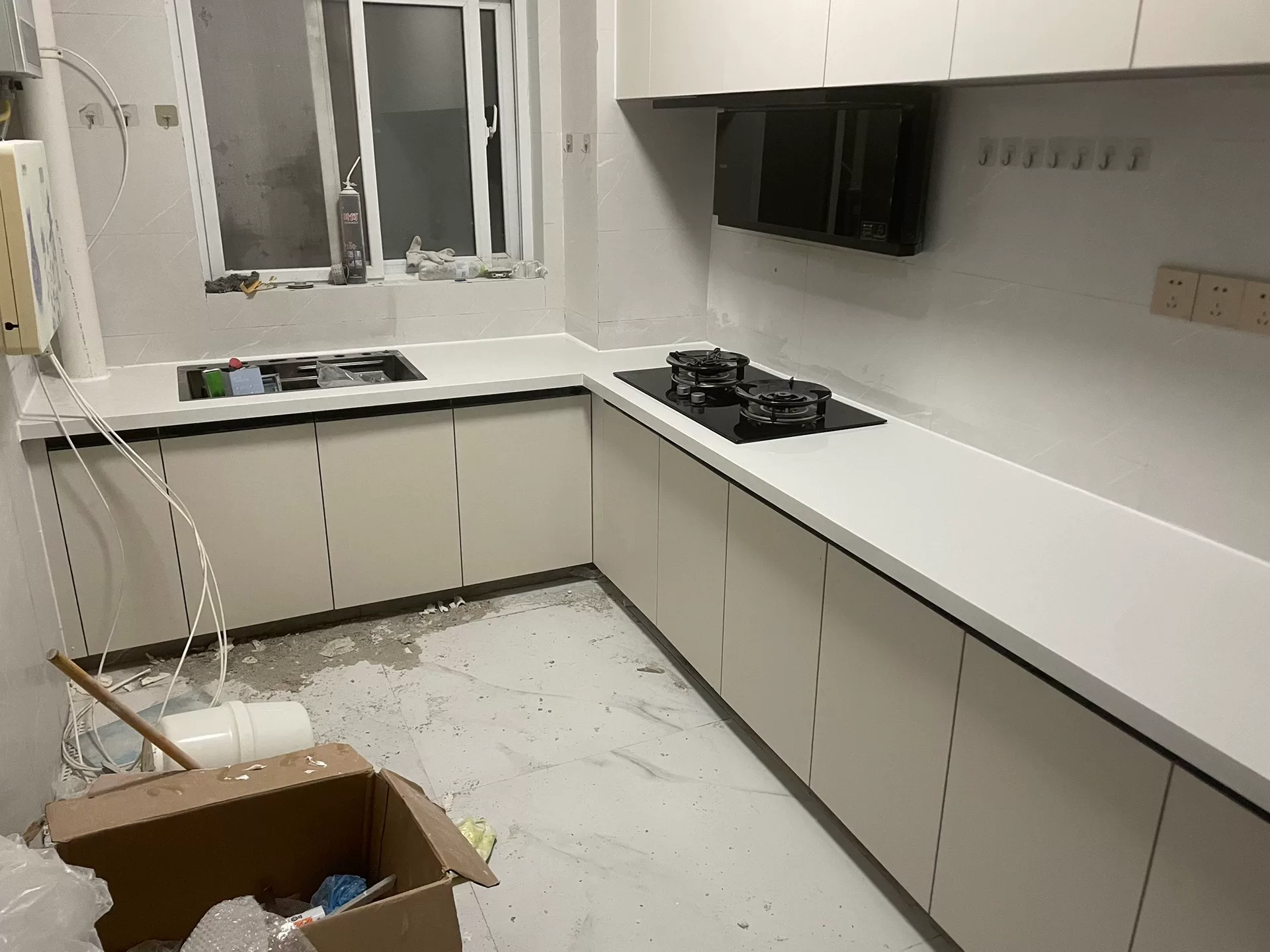 Quartz stone countertop panel view 2