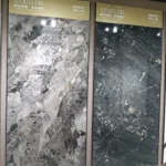 Sintered stone slab sample - surface detail