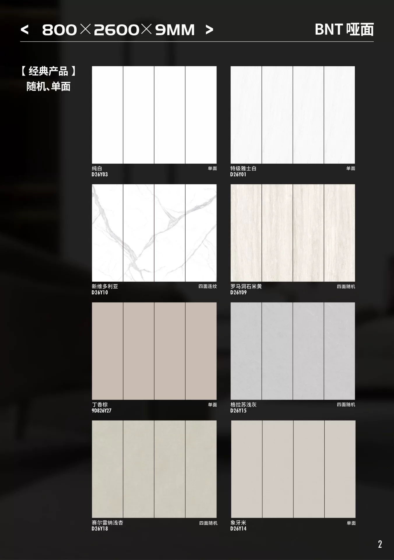 Sintered stone slab stock or display view
