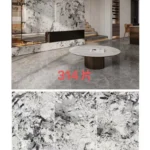 Sintered stone slab 1200x2700x9mm stock lot view 7