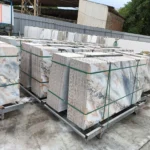 Sintered stone slab close-up