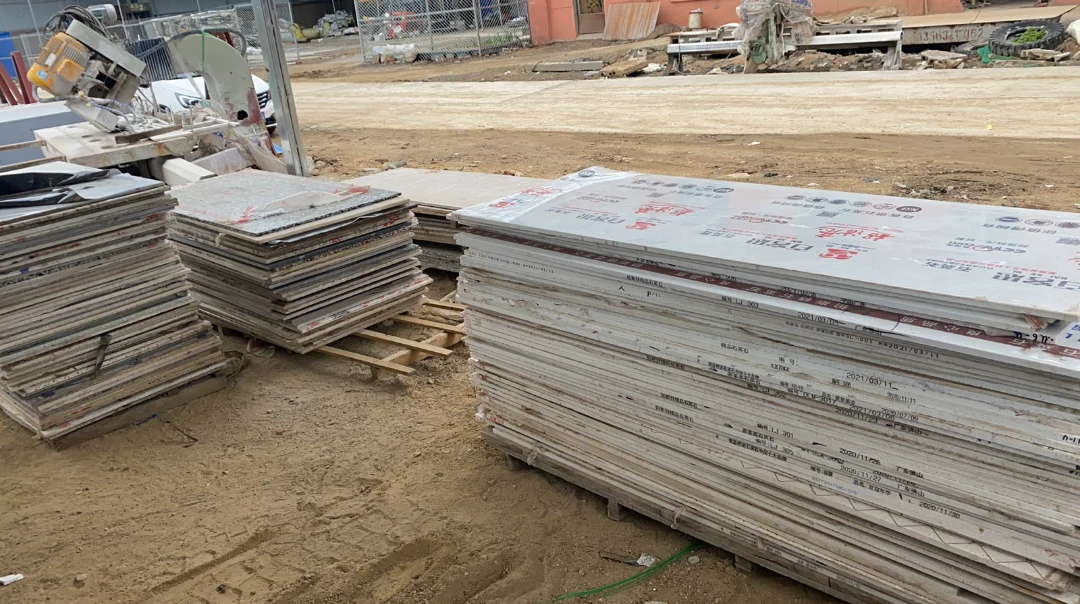 Quartz slab view