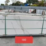 Pure white sintered stone slab, fine matte or glossy finish