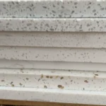 Quartz stone slab stock lot view 3