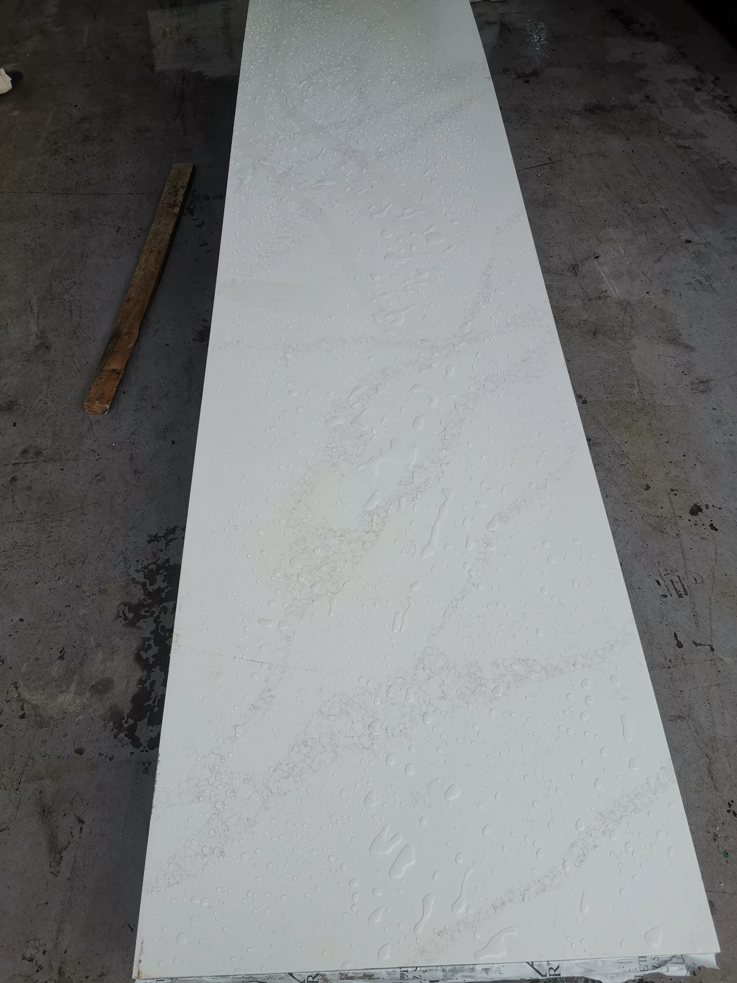 Quartz stone slab surface close-up