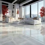 Sintered stone slab marble pattern view 9