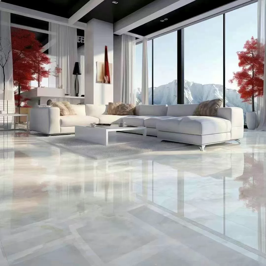 Sintered stone slab marble pattern view 9