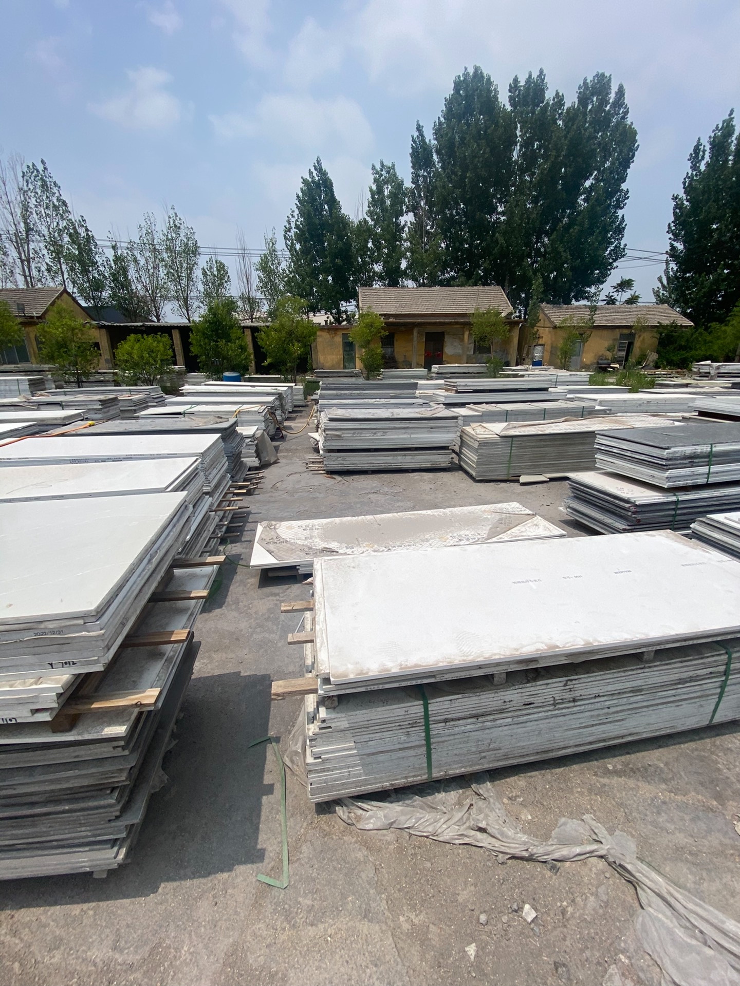 Quartz stone slab stock lot