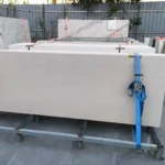 Sintered stone slab edge view 9mm thickness