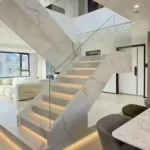 Sintered stone staircase fabrication example 2