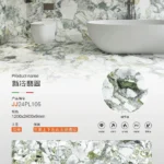Pure white sintered stone slab, matte or glossy finish