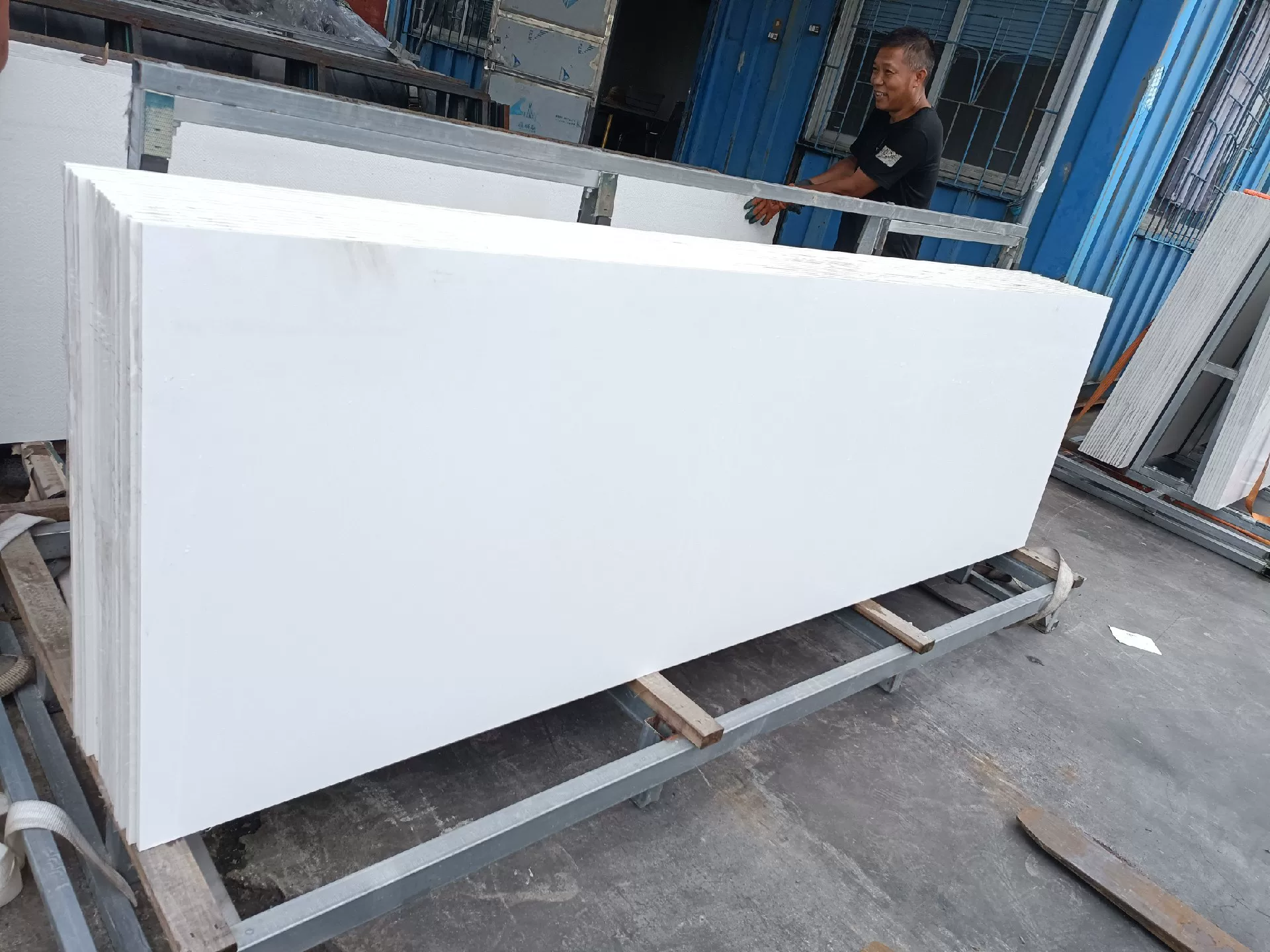 Sintered stone slab stock lot view 7
