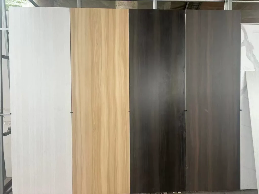 White sintered stone slab sample - matte or glossy finish