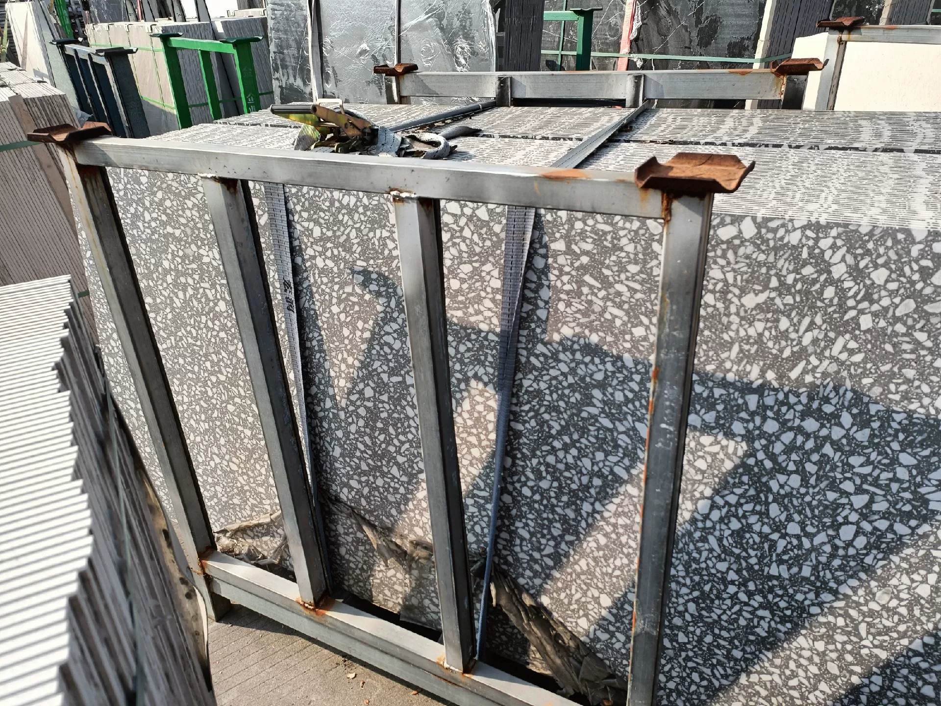 Slab stack or warehouse view