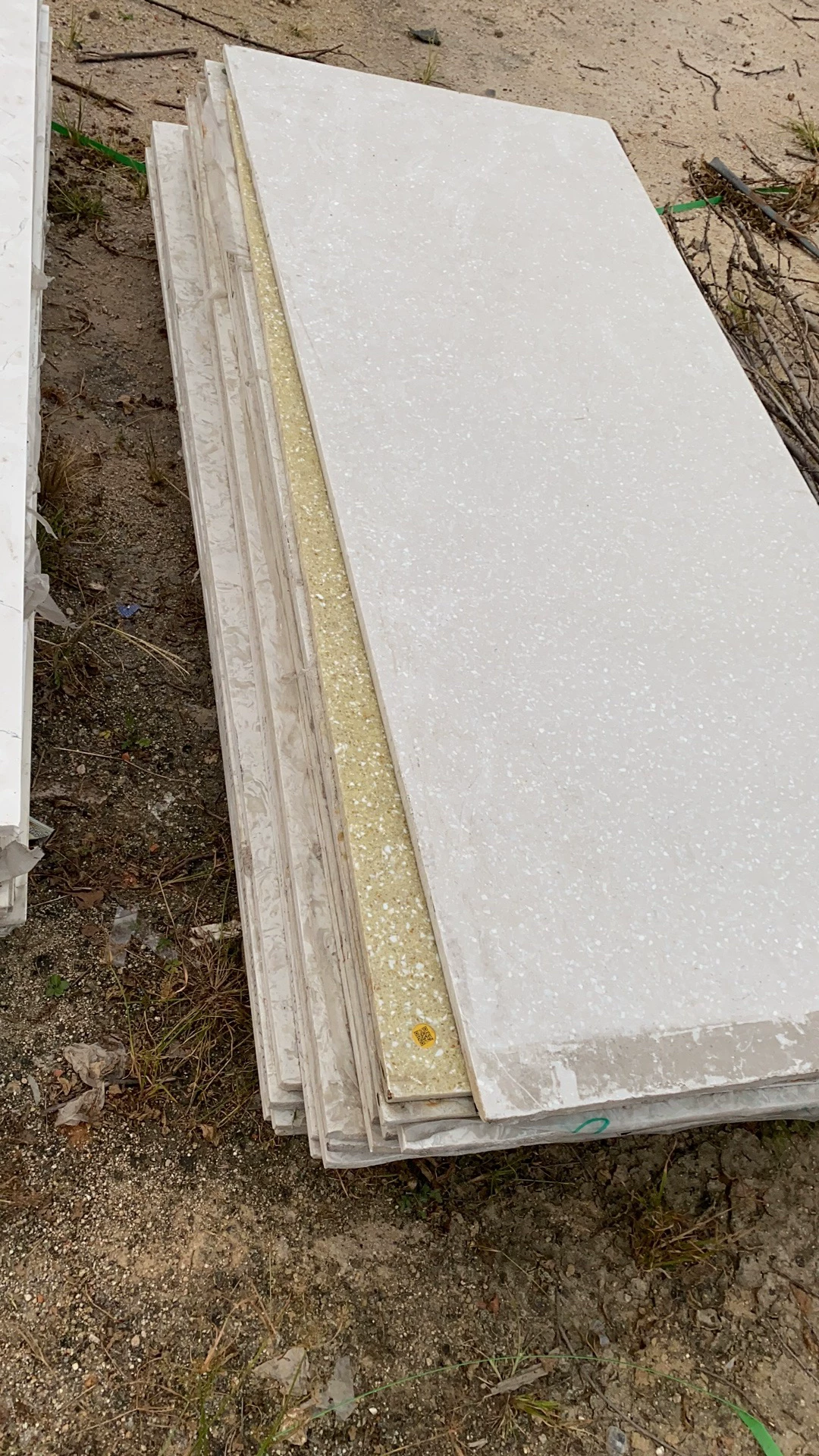 Quartz stone slab stock lot view 4