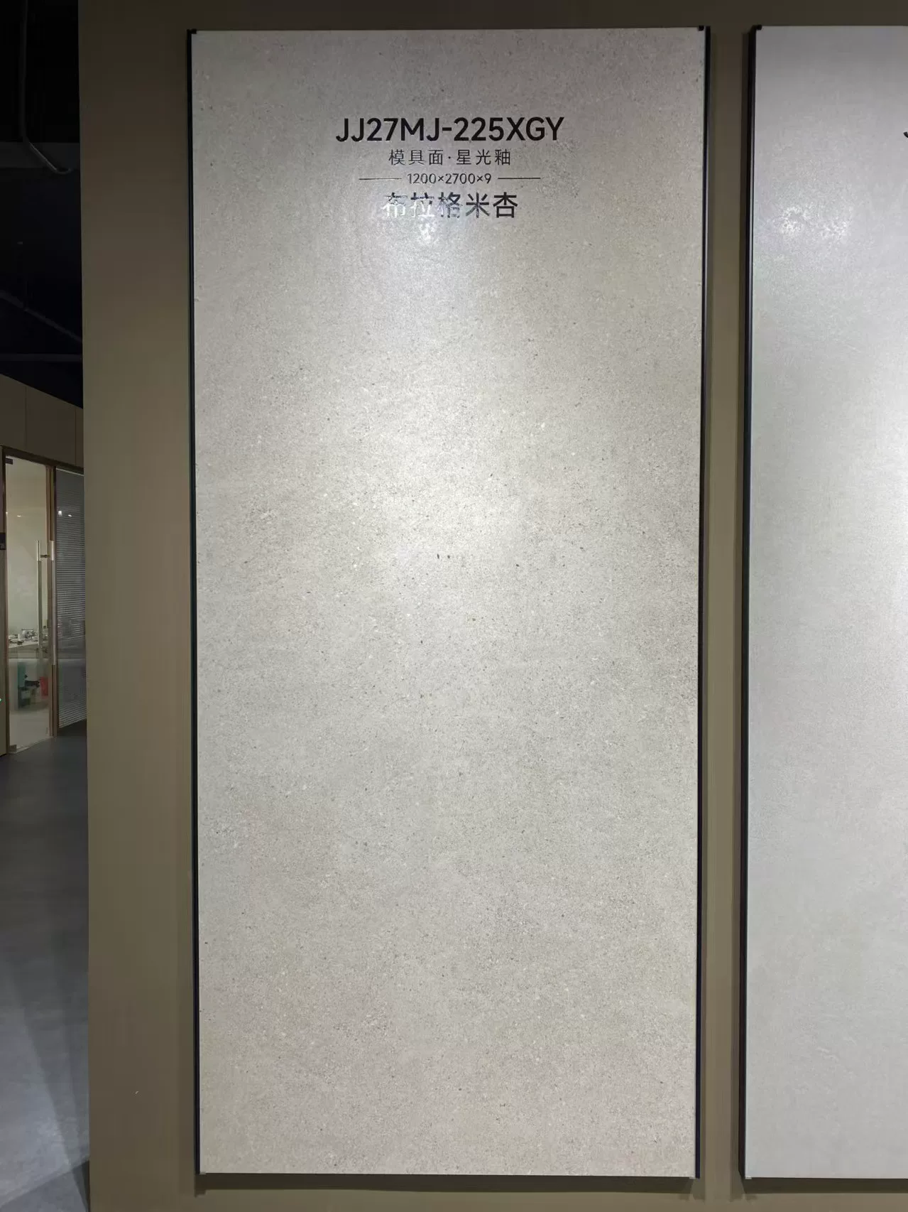 Porcelain slab 1200x2700x9mm moulded surface view 2