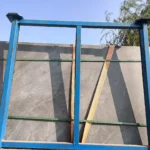 Sintered stone slab edge view