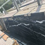 Glossy sintered stone slab 900x2700x9 mm stock lot