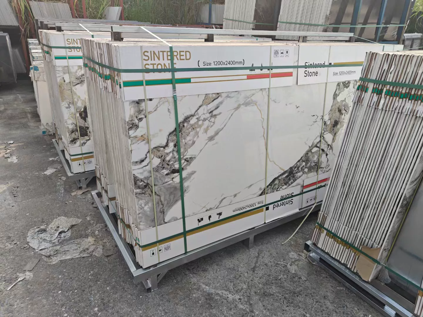 Sintered stone slab stock lot 1200x2400x9mm