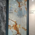 Sintered stone slab close-up view