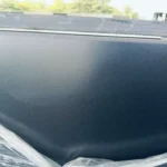 Black sintered stone slab, 1200x2400 mm size