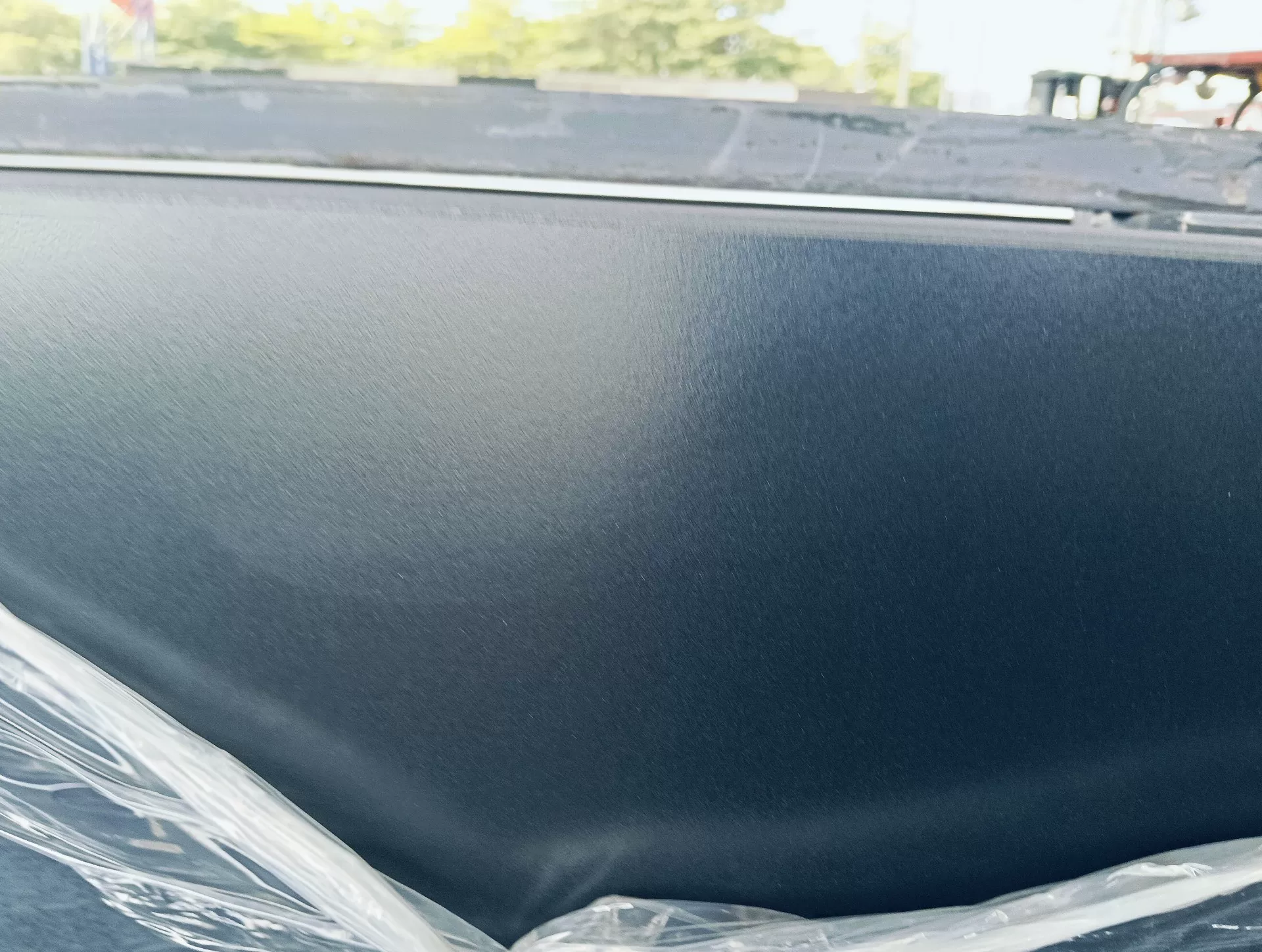 Black sintered stone slab, 1200x2400 mm size