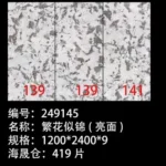 White porcelain slab stock view