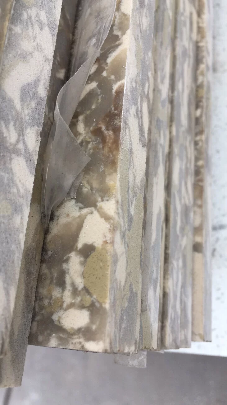 Quartz stone slab stock image 9