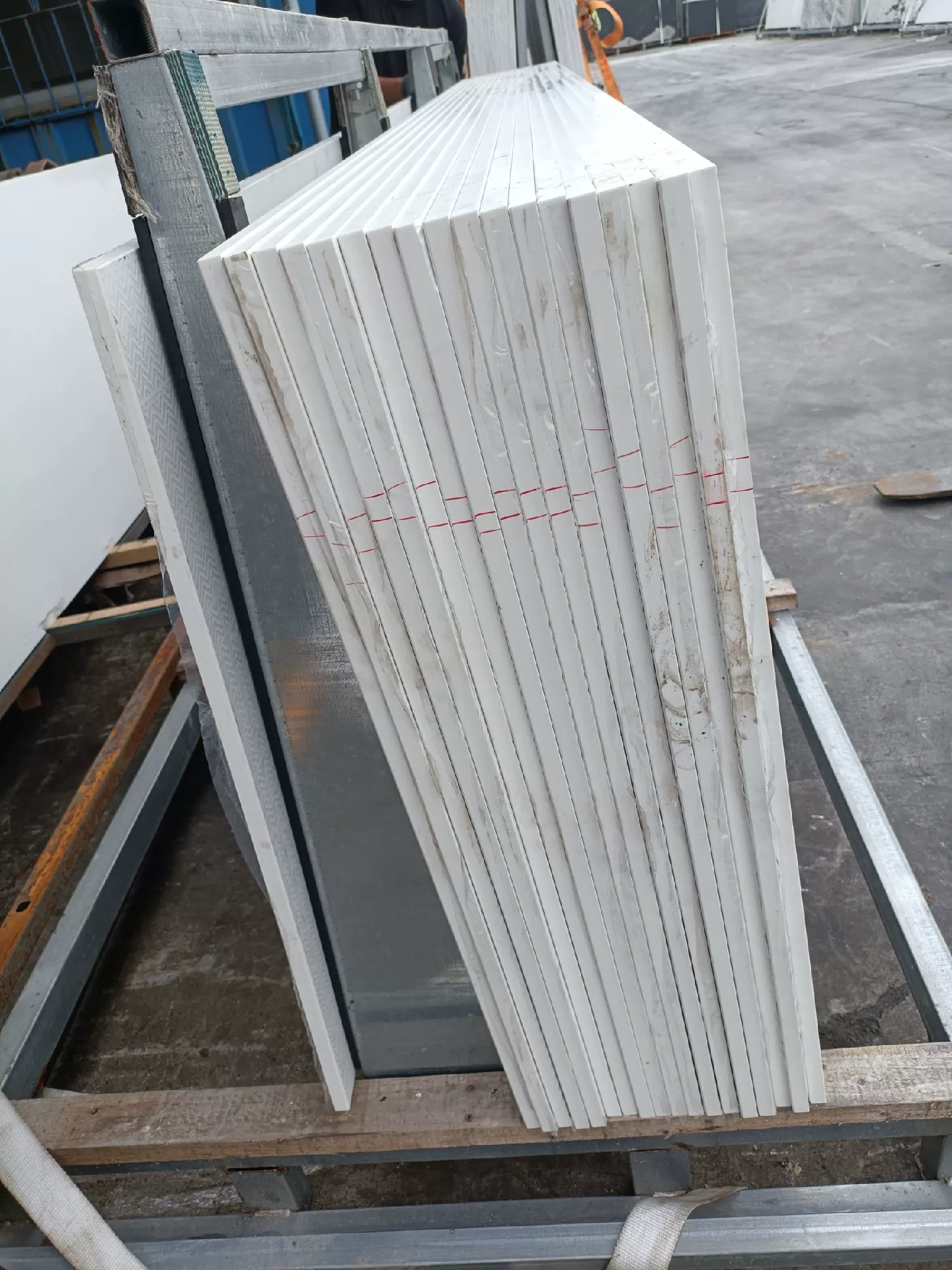 Sintered stone slab in context