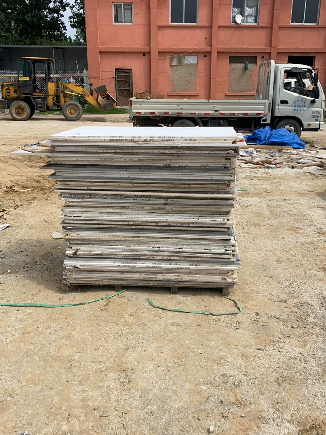 Quartz stone slab stock lot