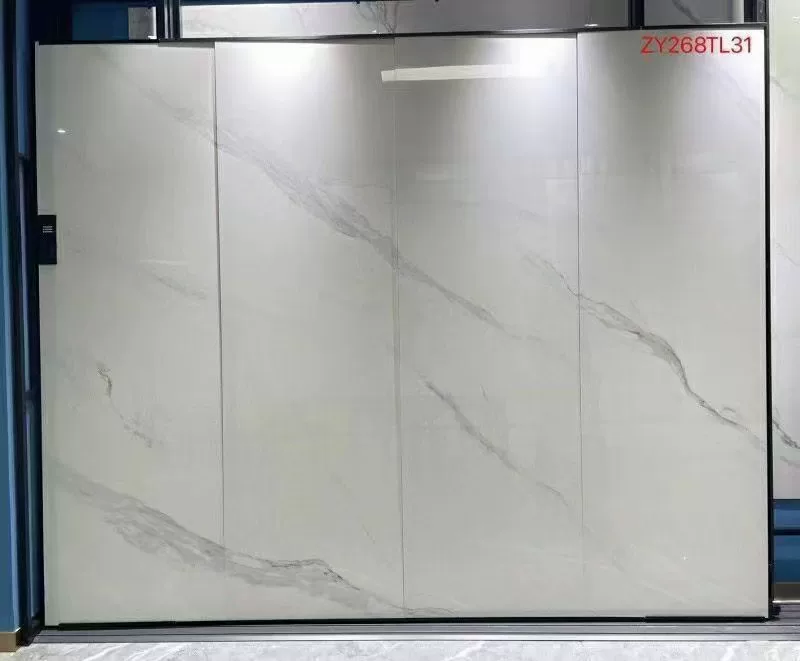 Glossy sintered stone slab, 800x2600x9mm