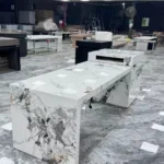 Sintered stone island countertop unit view 6