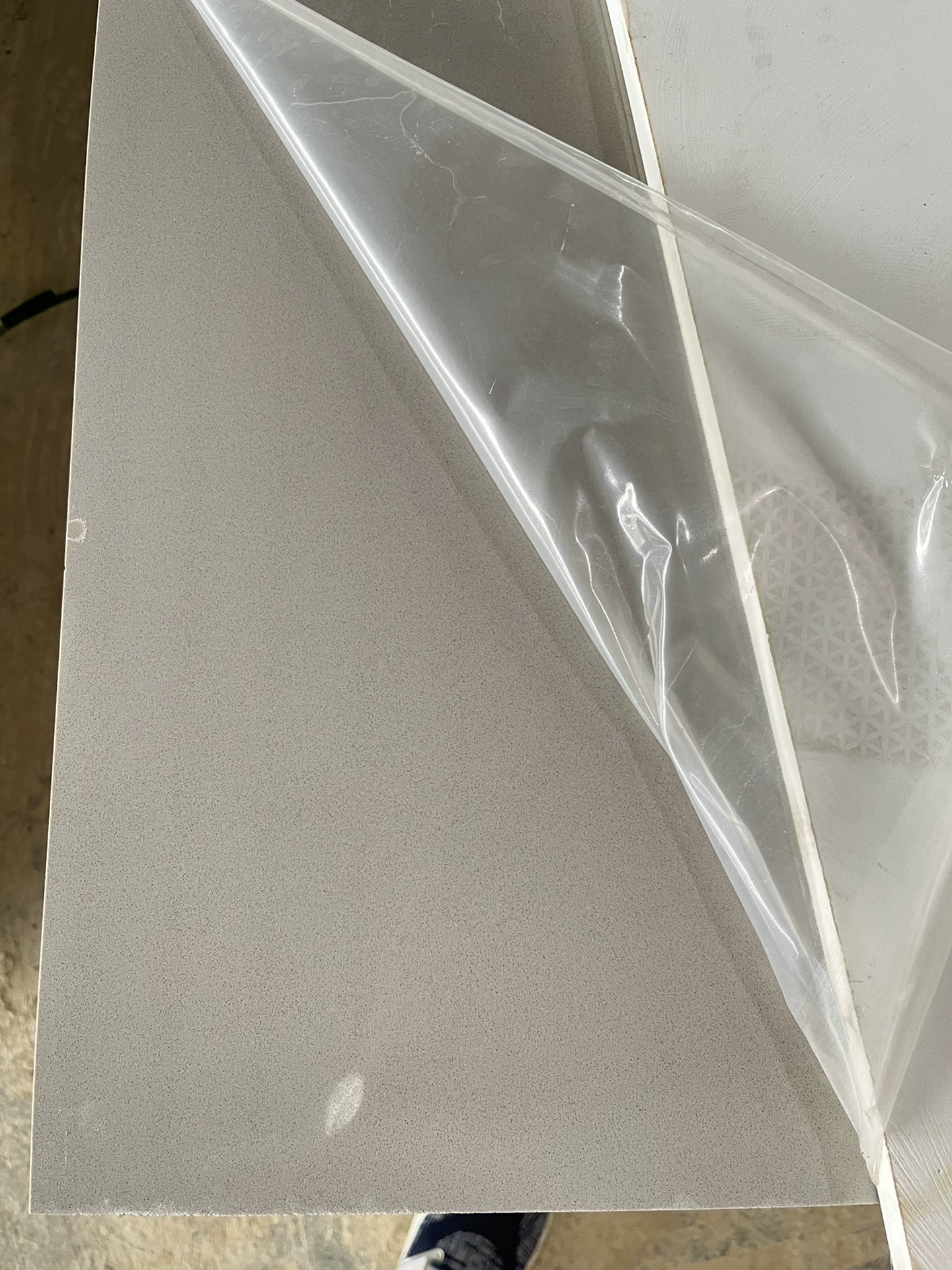 Quartz slab stock lot - solid color sample