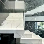 Sintered stone staircase fabrication example 4