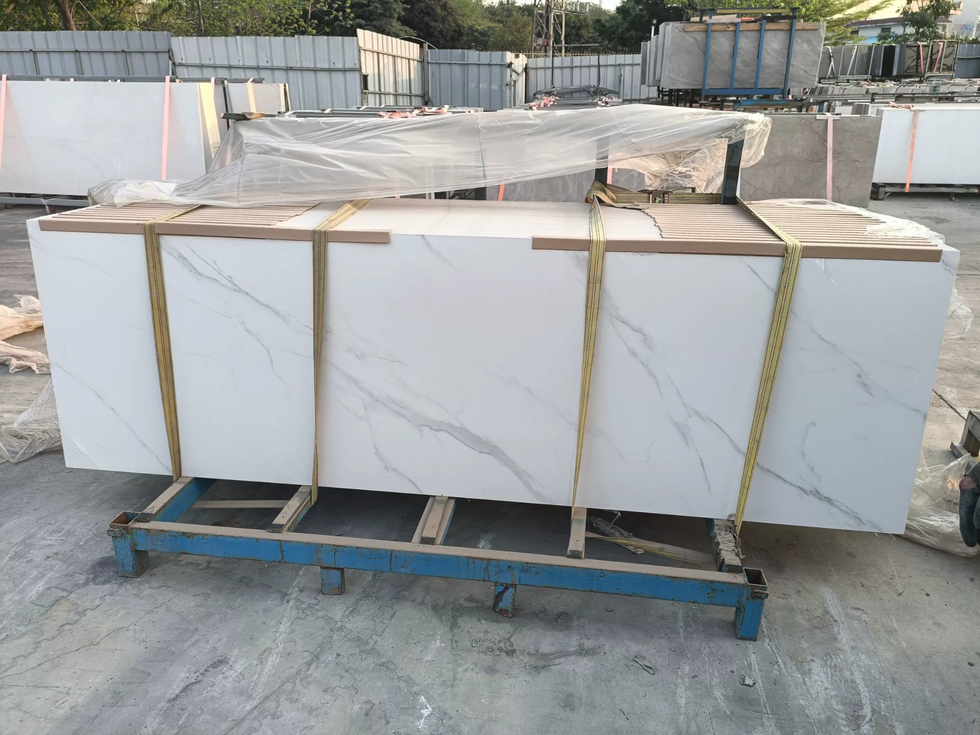 Slab stack or warehouse view