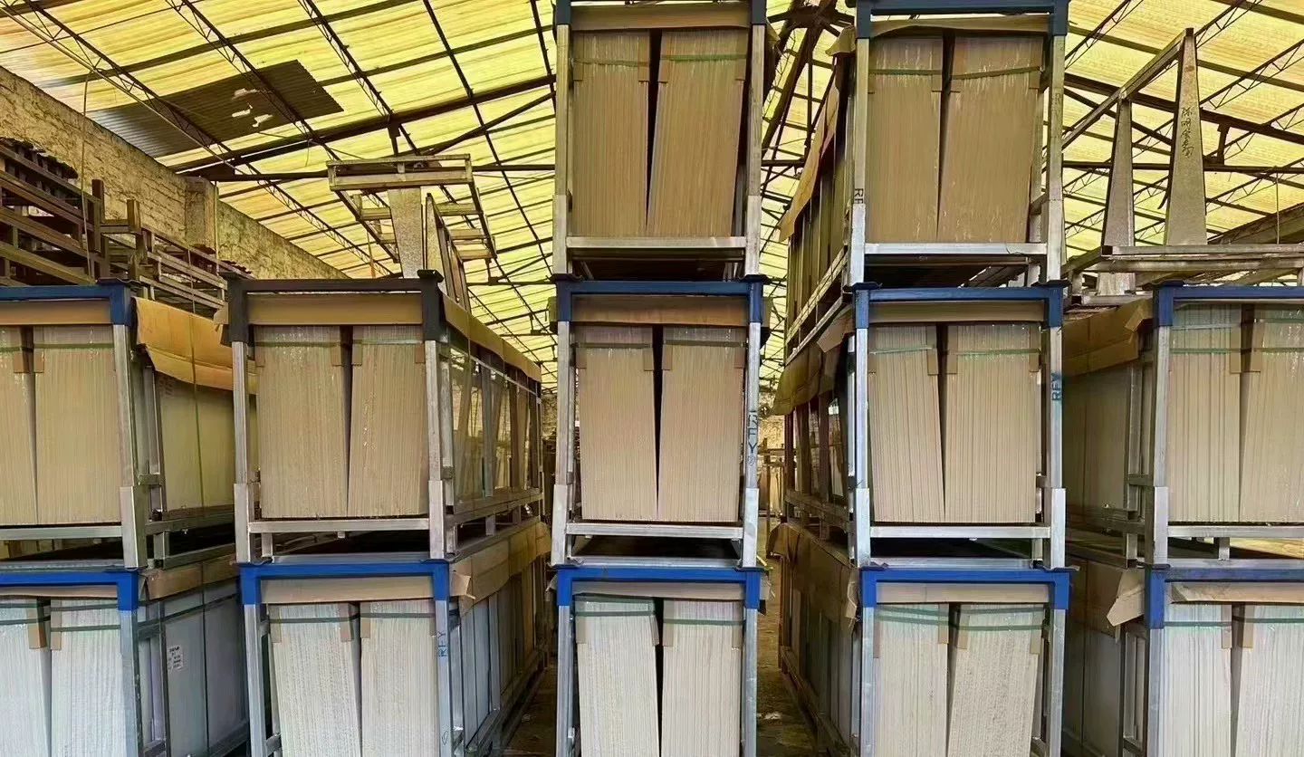 Slab stack in warehouse
