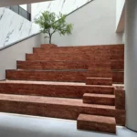 Sintered stone staircase fabrication example 8