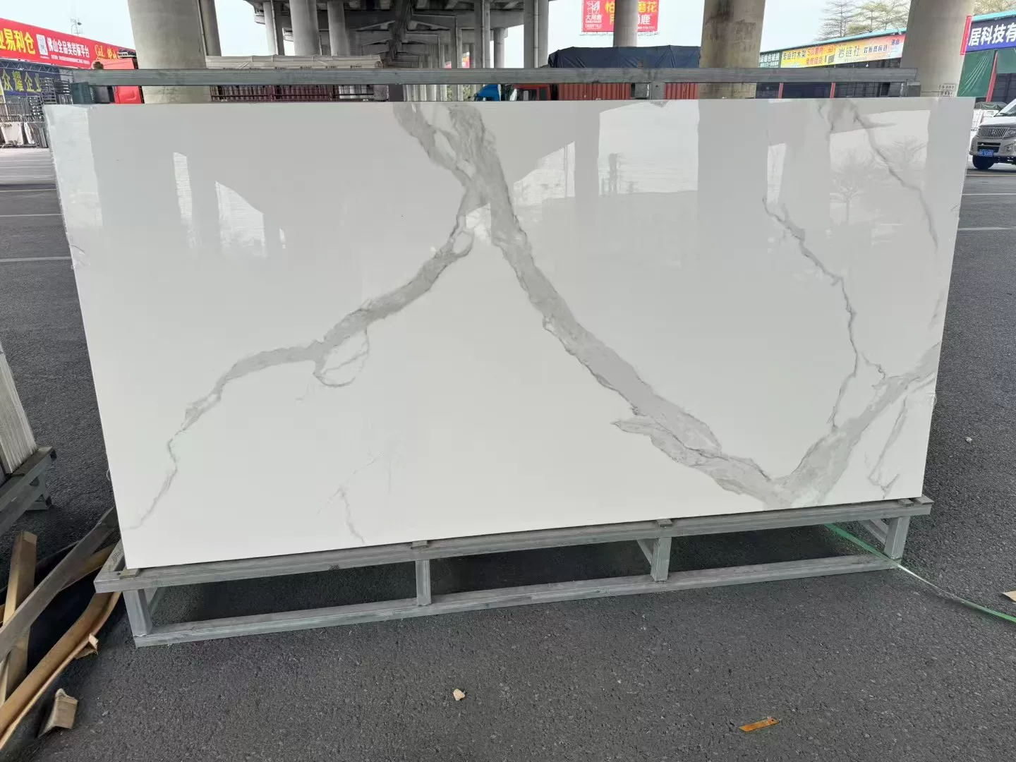 Glossy sintered stone slab 1200x2400x6 mm