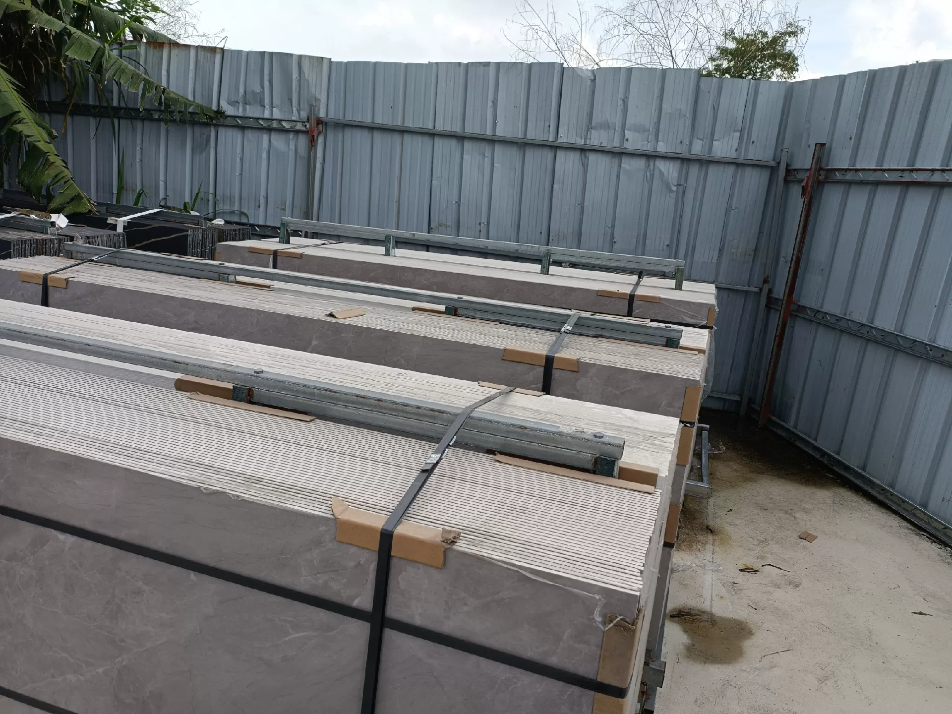 Sintered stone slab 800x2600x9mm Cloud Grey
