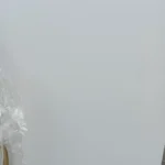 Sintered stone slab edge view, 9mm thickness