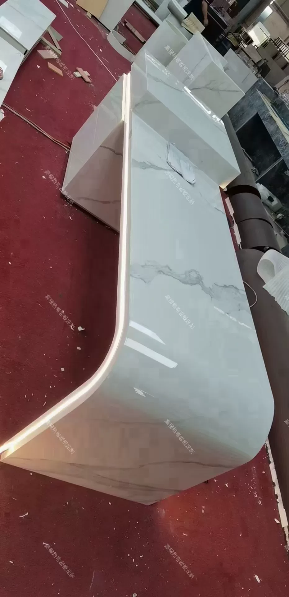 Sintered stone custom fabrication example 9