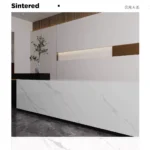 White slab surface detail