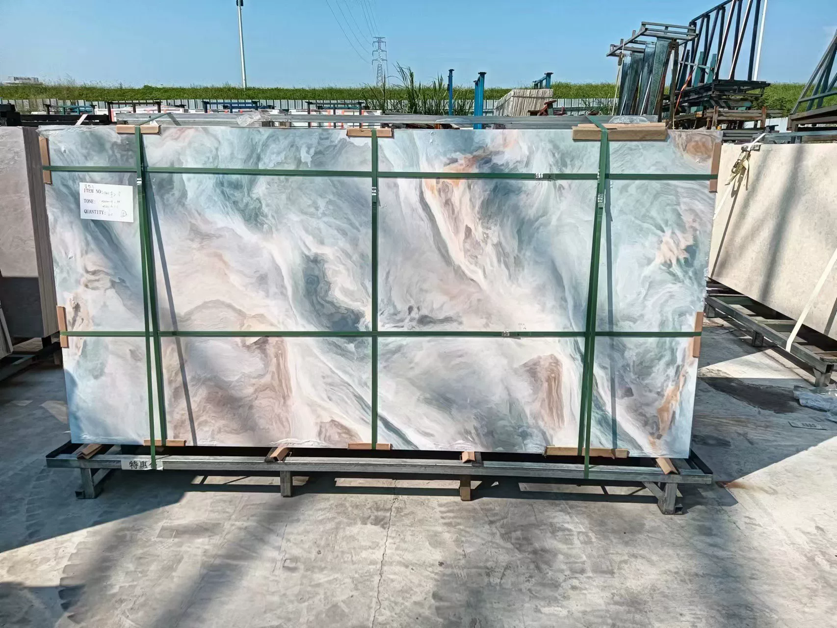 Sintered stone slab application example