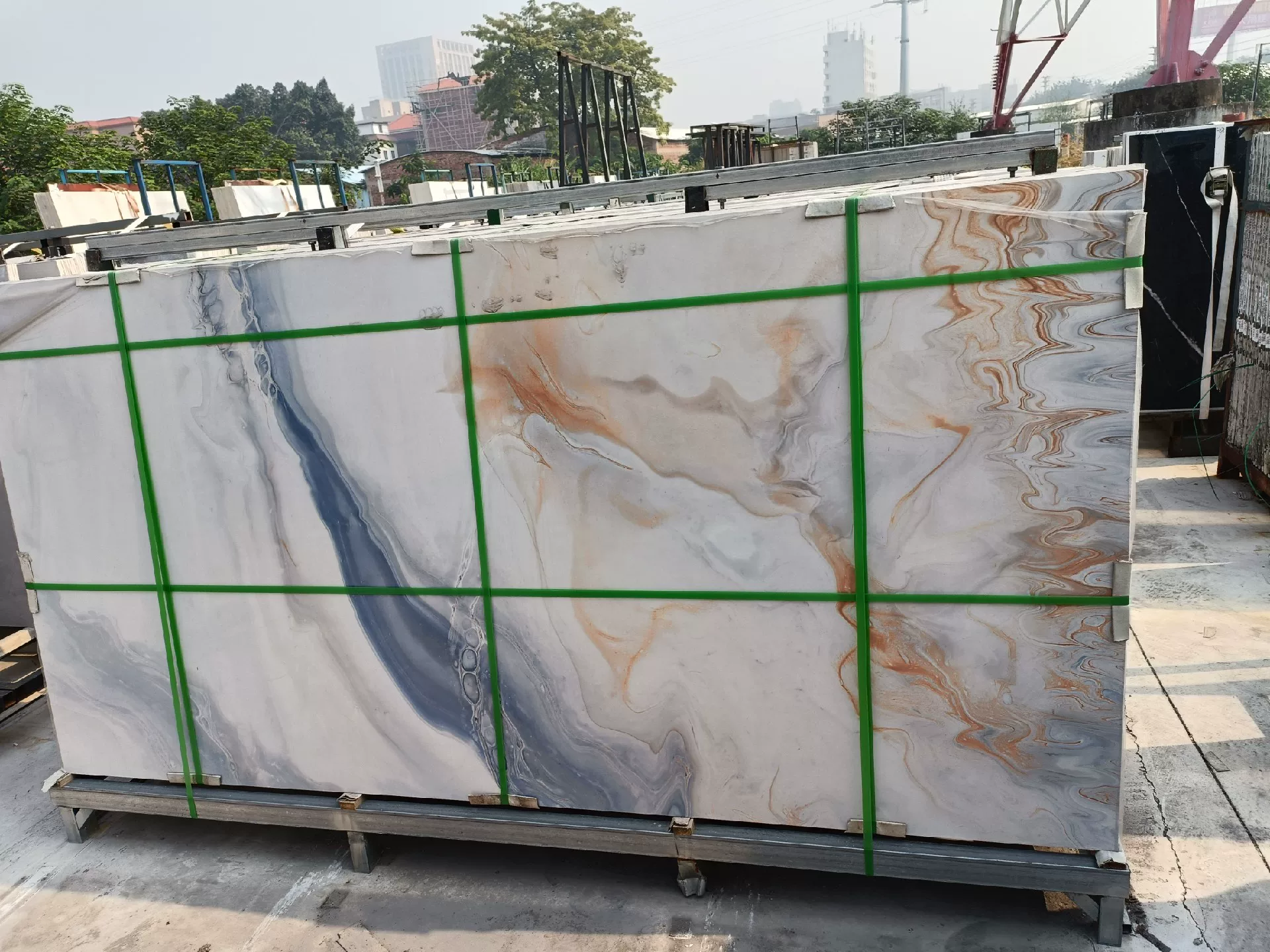 Sintered stone slab 800x2600mm 9mm stock lot