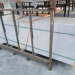 Sintered stone slab close-up view