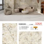 Sintered stone slab - matte finish - 900x1800x9mm