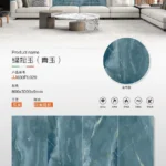White sintered stone slab in warehouse