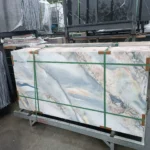 Sintered stone slab warehouse view